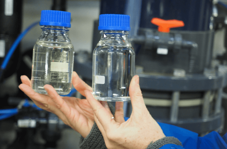 Turbidity samples in coagulation and flocculation